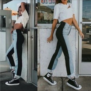REVICE High Rise Two Tone Jeans Size 24